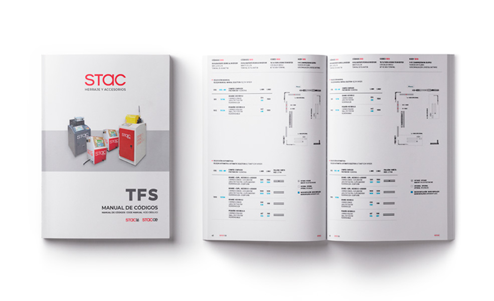 códigos TFS, manual