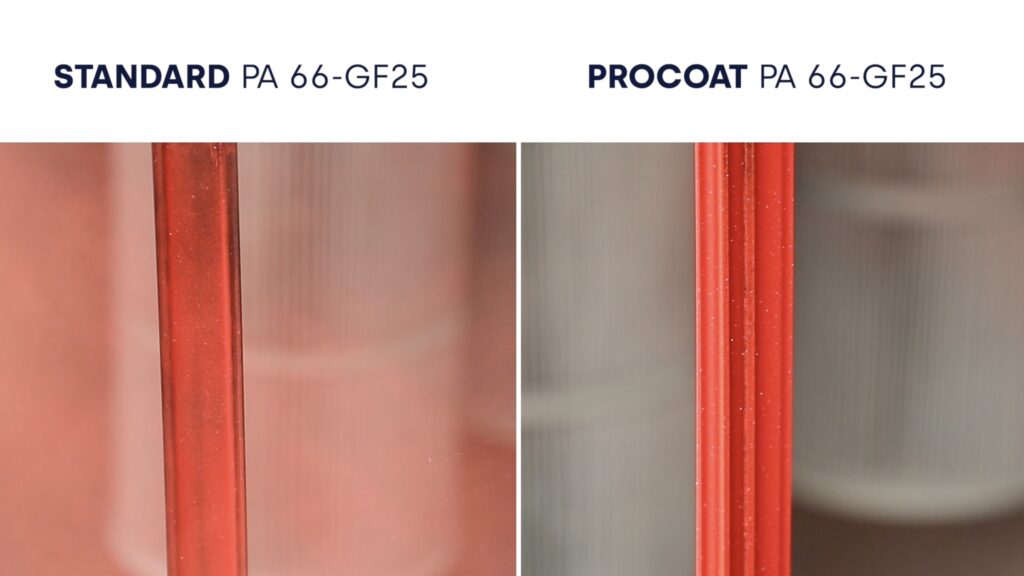 poliamida standard vs PROCOAT PA66-GF25